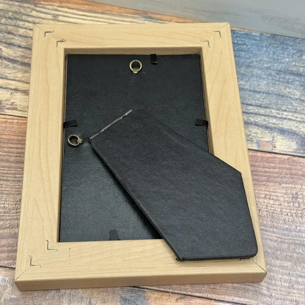 Vintage “Family” American Sign‎ Language Design Picture Photo Frame Wood